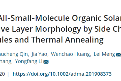 高效的全小分子有機太陽能電池