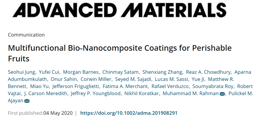 香蕉、草莓易腐怎么辦？噴點雞蛋/纖維素納米復合涂層：保鮮、抗菌、成本又低！