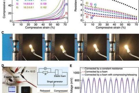 北京科技大學(xué)等《ACS Appl. Electron. Mater.》：使用碳納米管支架開發(fā)彈性，堅(jiān)固和高度多孔的金屬泡沫