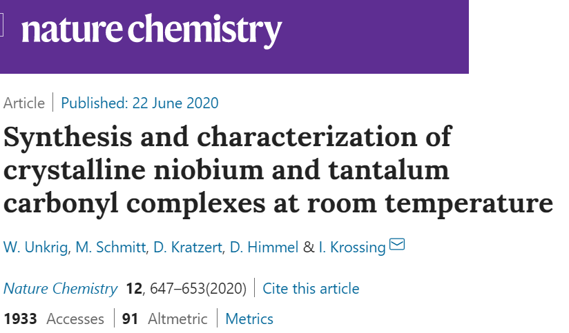 Nat. Chem.：突破化學(xué)配位極限！