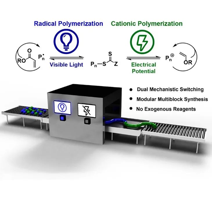 ?康奈爾大學(xué)《Chem》：光電交替作用，聚合機理隨心切換，輕松合成六嵌段共聚物