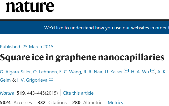 關(guān)于冰，你真的了解嗎？觀察冰，“水”了5篇Nature/Science及子刊!