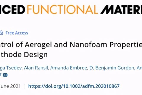 氣凝膠和納米泡沫性能遺傳控制，設計Ni-MnOx 陰極