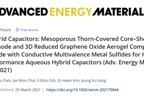 3D石墨烯氣凝膠水性電容器，1分鐘充電